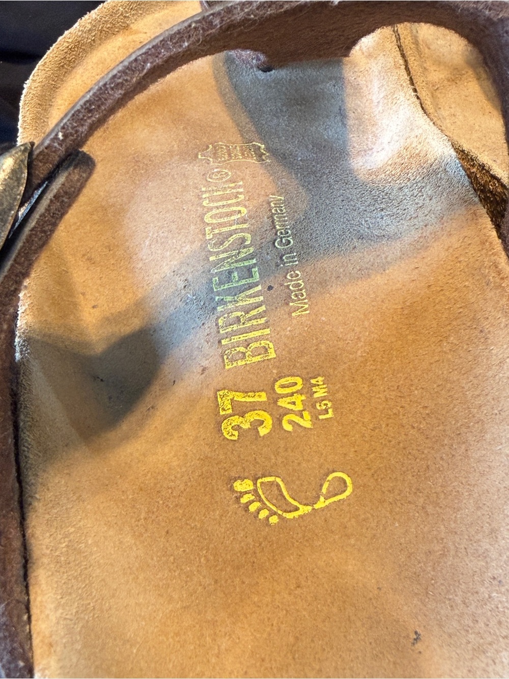 Birkenstock Gizeh Thong Sandals Copper Brown Womens 6 EU 37 - Picture 4 of 10